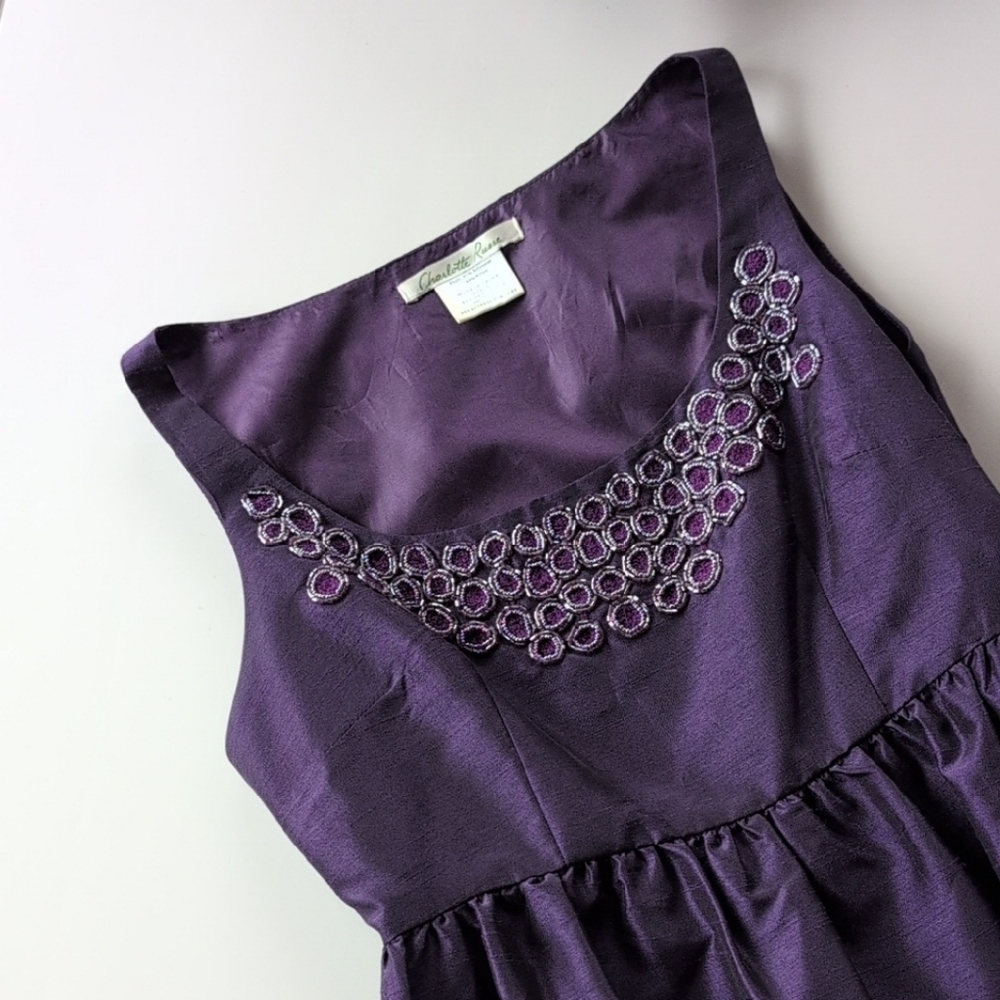 Charlotte Russe Dark Purple Mini Dress